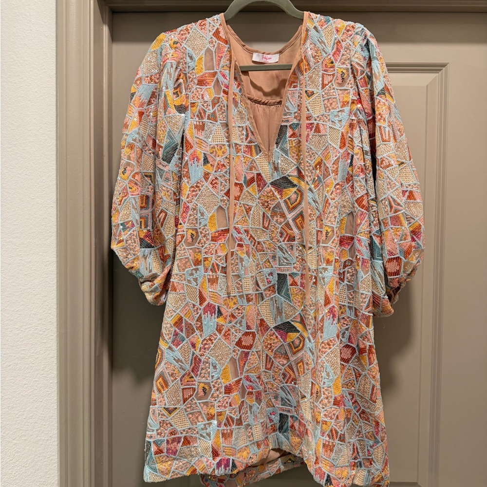 Buddy Love Colorful Geometric Mini Dress